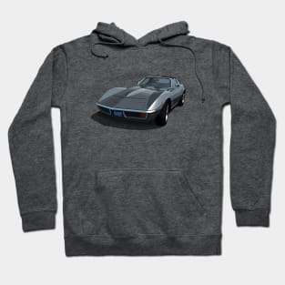 1970 Corvette Stingray in Laguna Gray Hoodie